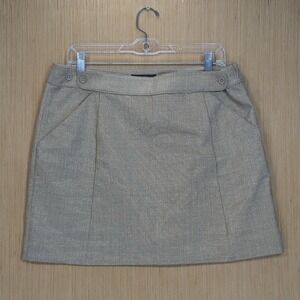 Body By Victoria Skirt Y2K Mini Metallic Gold Glitter Shimmer Bodycon Women's 12